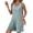 Green, variant on Women'S Waffle Knit Sleeveless Henley Neck Romper with Pockets Pink L