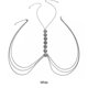 thumbnail image 5 of Jumpingount Cadena elegante de bikinis con cintura trasera para ropa de moda, cadena para el cuerpo con perlas de imitación bohemias estilo playa Ropa, zapatos y accesorios Miscelánea blanco, 5 of 6