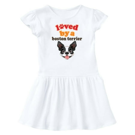 

Inktastic Boston Terrier Dog Gift Gift Baby Girl Dress