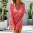 thumbnail image 2 of Bikini pour Femmes - Bikini à Manches Longues Ajouré pour la Plage, Protection Solaire, Grande Taille pour Femmes, 2 of 9