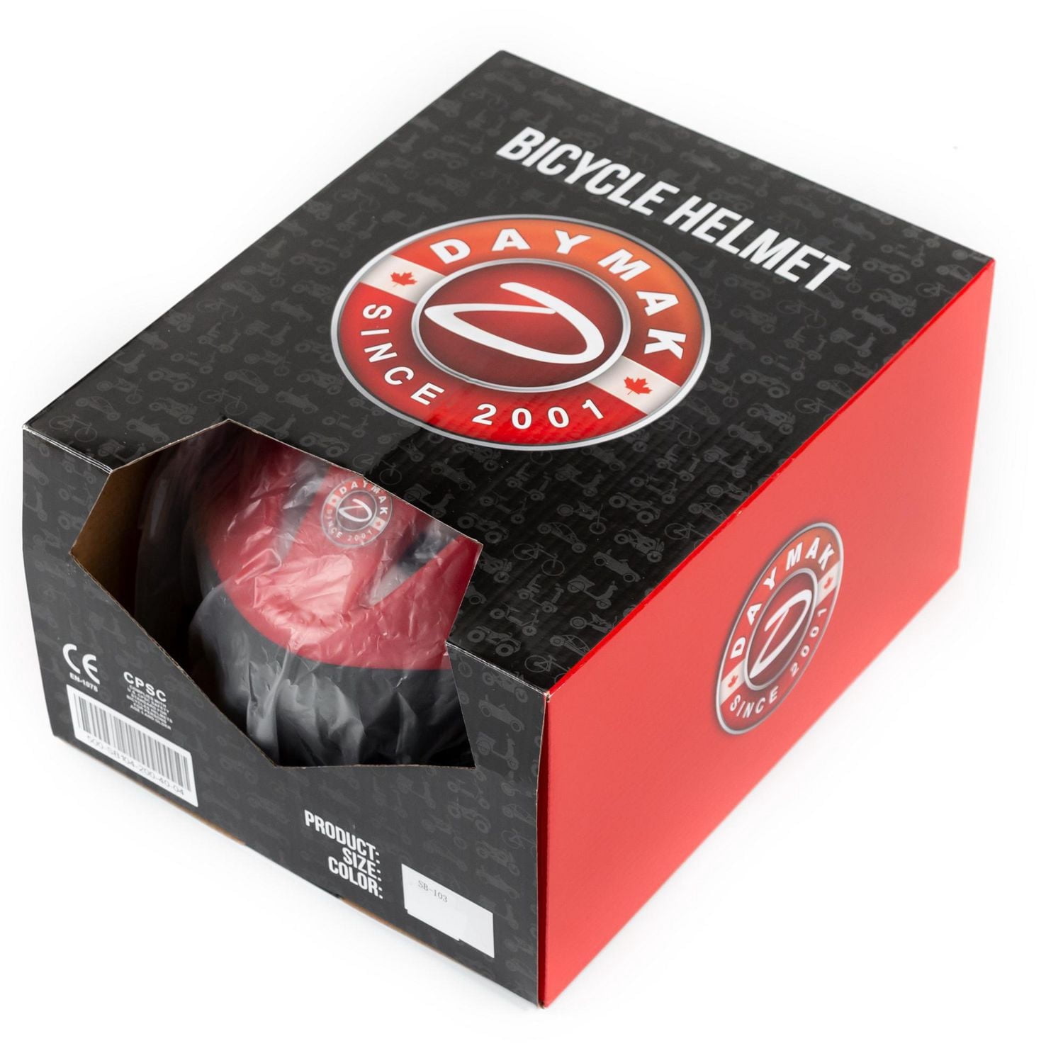 Daymak SB-103 Bicycle / Ebike Helmet - Red