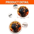 thumbnail image 2 of Black and Tan Pug Stained Glass Suncatcher Ornament – Holiday Ornament with Text for Loved Ones, Family & Friends, Christmas 2025 Decoration, 2 of 6