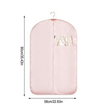 Fwttom Garment Bags for Hanging Clothes, Suit Bags for Open Closet Storage Plastic Clothes Cover for Coat, Dress, Shirts, Fur, Jacket, Wardrobe Protectors, 23" x 36"