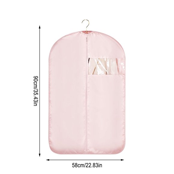Protector de ropa colgante para cubrir prendas | Bolsa de almacenamiento para abrigo largo y chaqueta de plumas | Tejido transpirable | A prueba de polvo | Ideal para la organización del armario