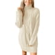 thumbnail image 4 of Vestido de mujer de manga larga con cuello redondo y jersey de punto para mujer, 4 of 6