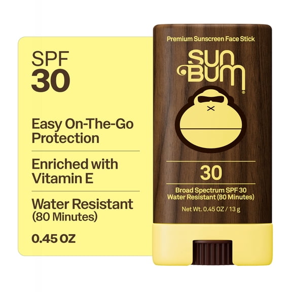 Sun Bum Premium Sunscreen Face Stick, SPF 30, 0.45 oz