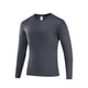 thumbnail image 5 of pstuiky manga larga de hombre, Camiseta informal de manga larga con cuello redondo para hombre, color liso, transpirable, para correr y hacer ejercicio top de hombre xxxl, 5 of 8