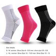 thumbnail image 3 of Calcetines tobilleros deportivos de manga de compresión para hombres y mujeres (negro L/XL), 3 of 6