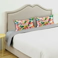 thumbnail image 3 of Yayeee Pillowcase Standard Size Set of 2 Satin Wrinkle Resistant Pillow Case, Pink Colorful Circles, 3 of 7