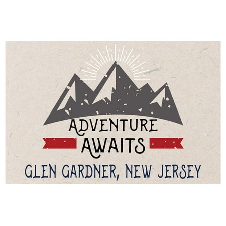 

Glen Gardner New Jersey Souvenir 2x3 Inch Fridge Magnet Adventure Awaits Design