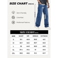 thumbnail image 3 of EMMIOL Men's Baggy Wide Leg Striped Skater Y2k Oversized Streetwear Denim Pants, 3 of 6