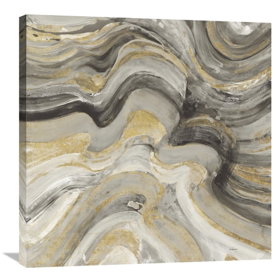 Global Gallery Albena Hristova 'Floating Lava Neutral' Canvas Wall Art