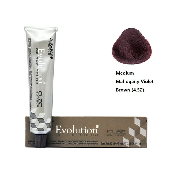 Alfaparf Hair Color- Medium Mahogany Violet Brown (4.52)