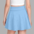 thumbnail image 6 of Nskgu Girl School Uniform Pleated Scooter Skirt with Under Shorts Pull On Elastic Waist Skirt, 6 of 6