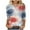 Multicolor#4th of july tee, variant on LMKIHUSA 4th of July Tops for Women Three Quarter Length Sleeves Crew Neck Shirts Happy Independence Day Gifts T Shirt Casual Trendy Summer 2025 Blouses Multicolor,M