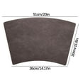 thumbnail image 3 of Table Place Mats Hotel Restaurant Placemats Leather Dining Placemats Fan-Shaped Western-Style Placemats European-Style Heat Table Mats Leather Patterned Placemats Quilted Placemats, 3 of 5