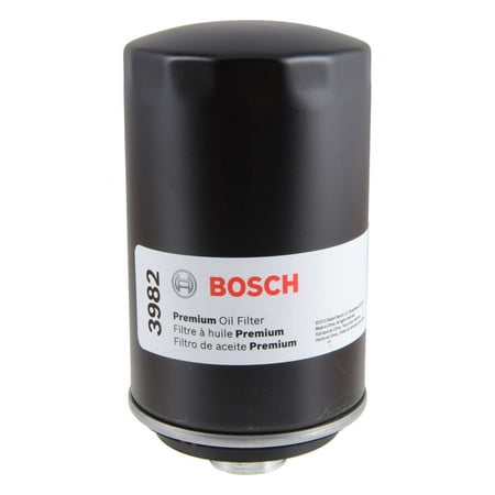 Bosch Premium 3982 Anti-Drainback Motor Spin-On Oil Filter fits Select 2009-2017 Volkswagen Tiguan, 2011-2017 Audi Q5 1 Pack