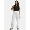 thumbnail image 2 of Time and Tru Women's and Women's Plus Cotton Double Cloth Cargo Pants, Sizes XS-4X, 2 of 5