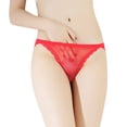 thumbnail image 2 of Eashery Womens Panties Plus Size Trim Panties Lace Thong Women Briefs Red M, 2 of 5