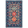 thumbnail image 5 of SAFAVIEH Aspen Christabella Geometric Wool Runner Rug, Navy/Orange, 2'3" x 7', 5 of 8