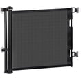 thumbnail image 1 of Puerta de seguridad retráctil para bebés y perros 1 pieza 0 a 150 cm malla 86 cm negro, 1 of 5