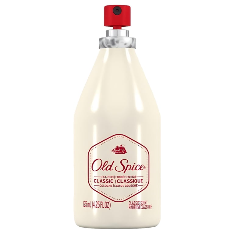 Old Spice, Classic Cologne Spray 4.25 oz, Pack of 6, Citrus Scent
