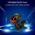 thumbnail image 1 of Rowin LT-21 Mini Clip Digital Tuner Dual Color Backlight LCD Clip On Tuner for Guitar Bass Violin Ukulele Chromatic, 1 of 5