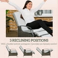 thumbnail image 4 of Outsunny Outdoor Rattan Recliner with Adjustable Back Footrest and Cushion, 4 of 10