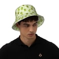 thumbnail image 4 of Honeii Avocado With Leaf And Flower for Unisex Bucket Hat Waterproof Rain Hat Reversible Shiny Rave Bucket Hat for Concert Festival Boonie Cap, 4 of 6