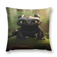 thumbnail image 1 of Funda de almohada de peluche Cómo entrenar a tu dragón, funda de almohada ultracómoda de varios tamaños, fundas protectoras antiincrustantes, 1 of 5