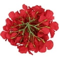 thumbnail image 2 of Silk Hydrangea Heads Artificial Flowers Heads with Stems for Home Wedding Decor,Pack of (Red), 2 of 5