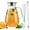 Clear-update, variant on ALLJOY Glass Pitcher,74oz Glass Water Pitcher with Lid Handle Spout,2.2L Glass Jug Carafe Infuser Iced Tea Beverage Pitcher for Fridge,CLear