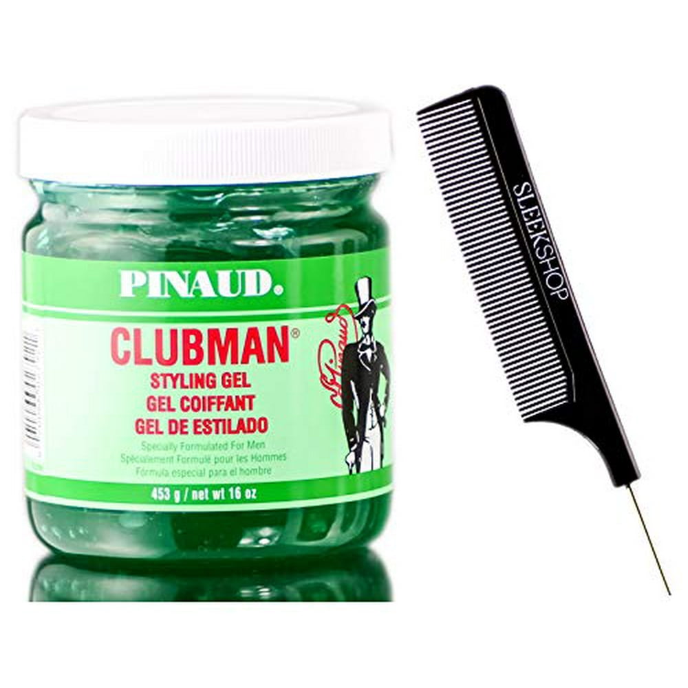 Pinaud Clubman Since 1810 STYLING GEL for MEN (w/Sleek Comb) No Alcohol