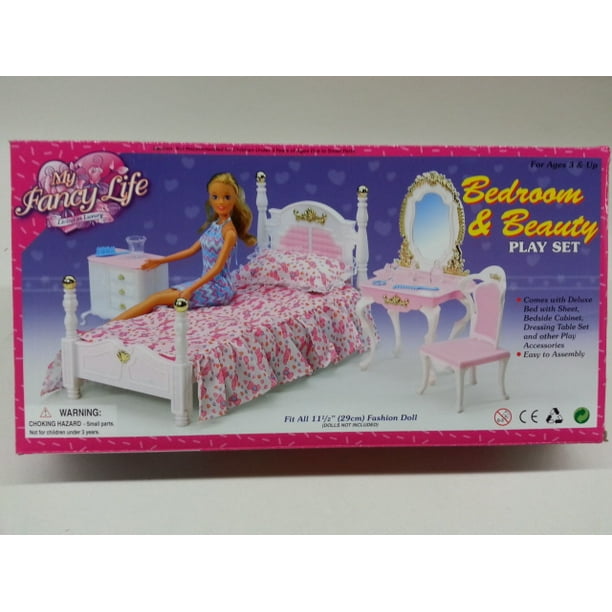 Bedroom Beauty Play Set For 11 5 Fashion Dolls And Dollhouse
