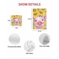 thumbnail image 7 of Farmhouse Sunflowers Kitchen Dish Towels for Drying Dishes Set of 3, Country Watercolor Pig Black Plaid Waffle Weave Microfiber Hand Tea Bathroom Towels Quick Dry & Absorbent Towel 12x12, 7 of 7