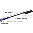 thumbnail image 2 of ProAuto Vehicle Winter Snow Brush with Ice Scraper, 35" Inch Long Static Arm, Blue Comfort Grip, Strong Durable Plastic, 2 of 4