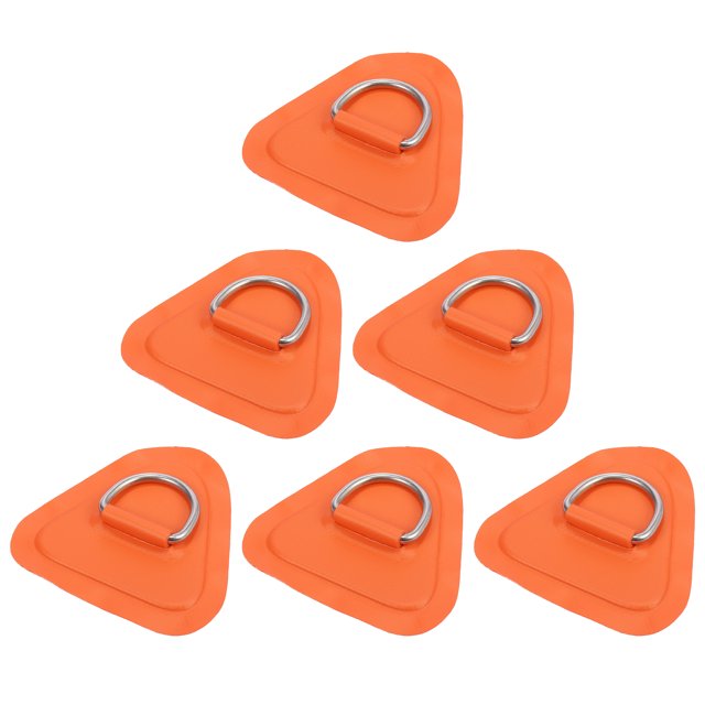 Unique Bargains 6 Pcs Patch Anneau D PVC Acier Inoxydable Forme Triangle Anneau D Vert pour Kayak Canot Pont