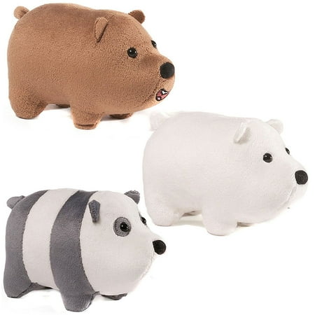 We Bare Bears Panda Ice Bear Grizz Set Of 3 Mini Plush
