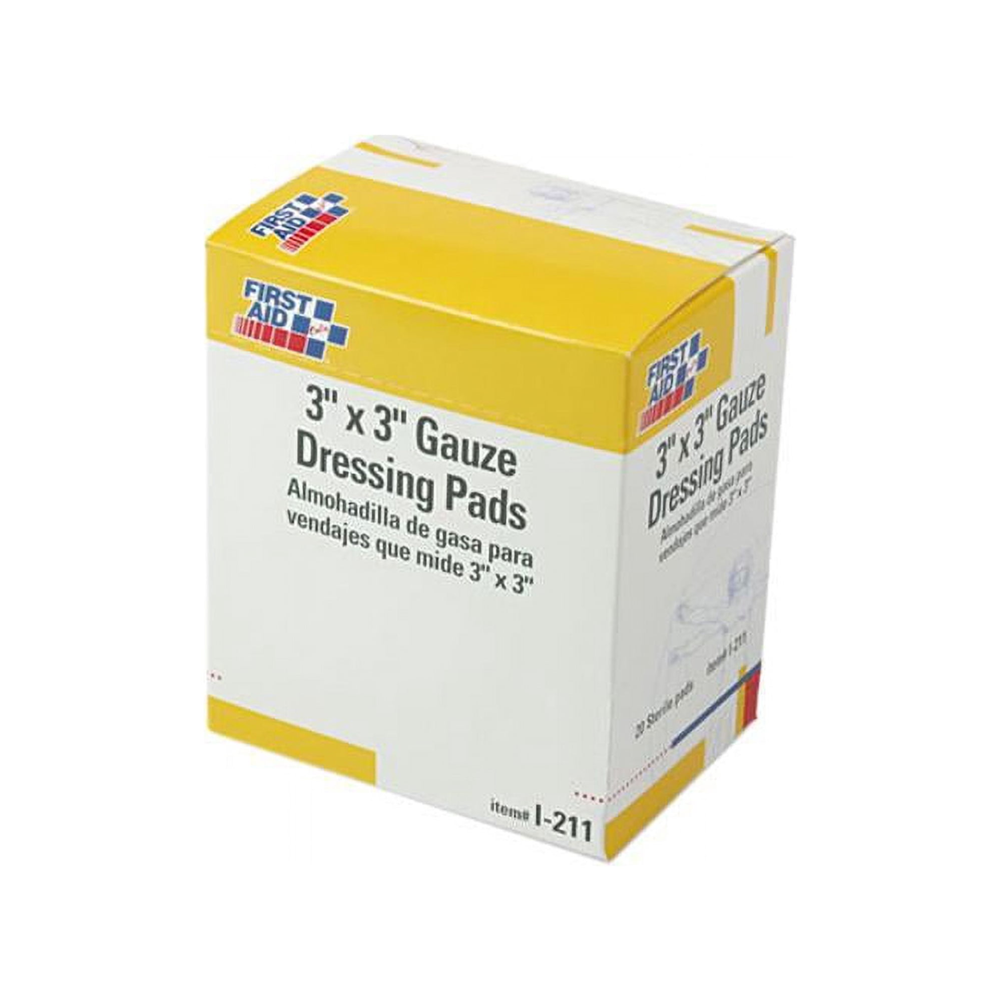 3 in. x 3 in. Sterile Gauze Dressing Pads (10 Dual-Pads/Box)