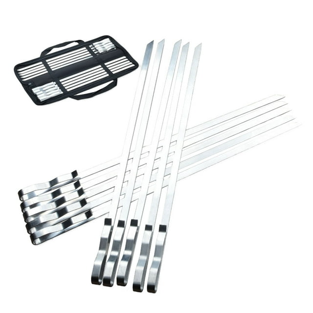 Pinchos para barbacoa de acero inoxidable Eigraketly 10 piezas