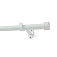 thumbnail image 3 of Threadmade Serena Single Curtain Rod with Contemporary Cap Finial, White - 32"W x 78"L, 3 of 6