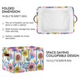 thumbnail image 2 of Hand Drawn Dandelions Flowers Storage Bins with Handle Fabric Organizer Basket Foldable Box 2 Pack 14.2x10.2x8.3, 2 of 8