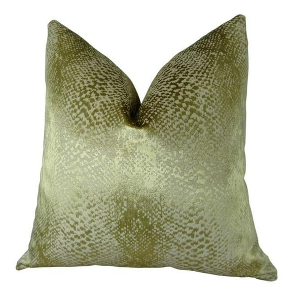 Hidden World Handmade Double Sided Throw Pillow - Gold - 16 x 16 in.