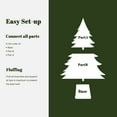 thumbnail image 4 of LuxenHome 5.5Ft Flocked Full Artificial Christmas Tree Potted, 4 of 9
