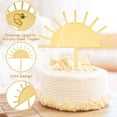 thumbnail image 5 of 1Box 8Pcs Sun Birthday Cake Toppers Acrylic Mirror Cake Insert Card Cake Decor Supplies Gold 128x120x1mm, 5 of 6