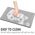 thumbnail image 6 of Dog Food Mats for Floors, Absorbent Quick Dry Pet Cat Food Mat, Dog Bowl Mats for Food and Water Dispenser Mat, Eco-Friendly Dog Accessories Pet Supplies 12"x20", 6 of 6