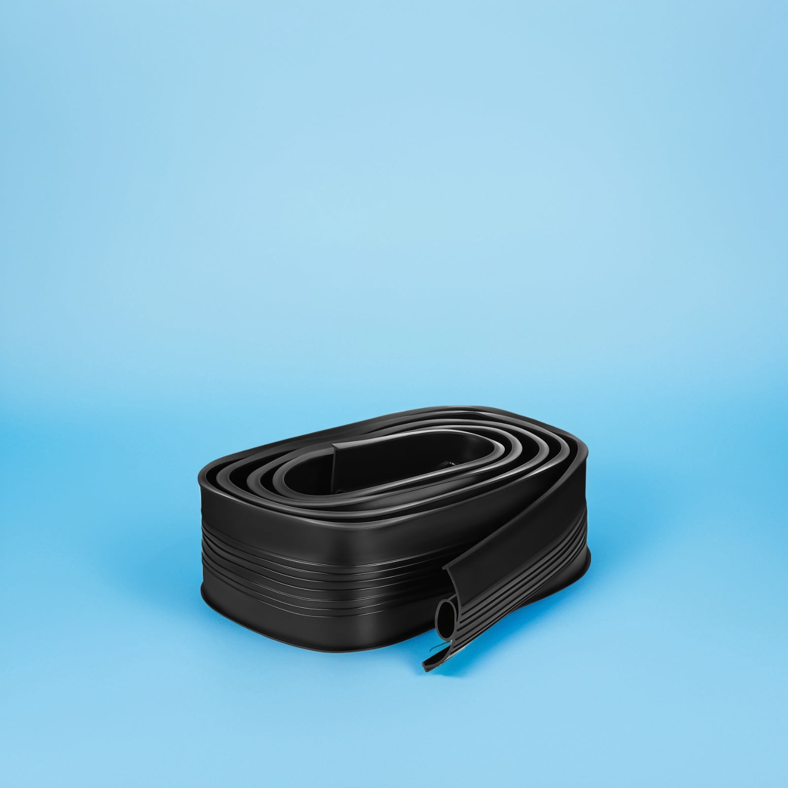 PENIKOKO 16ft Extra Thick Garage Door Bottom Seal EPDM Weatherstrip Black for Insulation and Soundproofing Home Garage