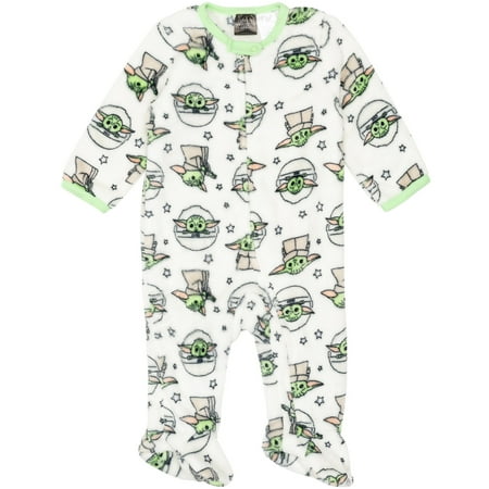 Star Wars The Mandalorian The Child Infant Baby Boys Zip Up Sleep N' Play Newborn to Infant