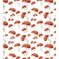 thumbnail image 3 of Ambesonne Nature Duvet Cover Sets, Amanita Muscaria Mushrooms, 2-Twin, Burnt Orange Rust, 3 of 4