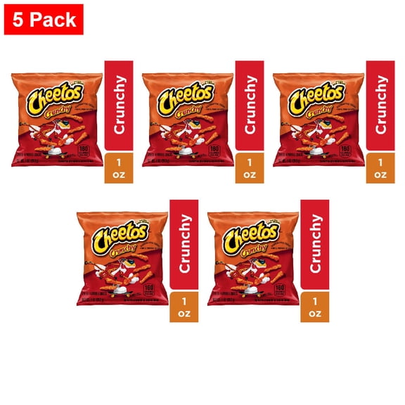 Cheetos Crunchy Cheese Chips 1 oz - 5 Pack
